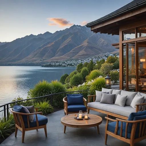 An elegant guide to the best hotels in Queenstown New Zealand for a refined lakeside stay